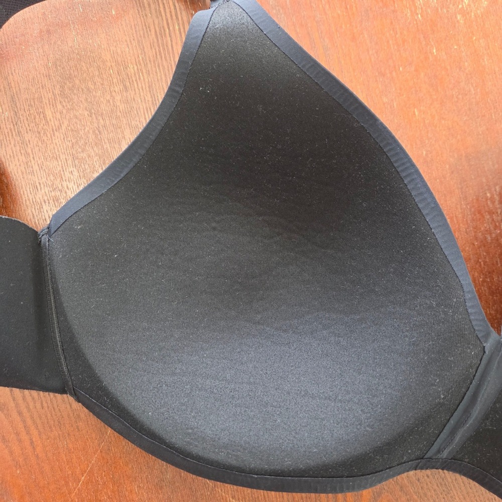 Soma Wireless Full Coverage Bra 40C Black Microfiber Comfort Stretch Adjustable - Picture 4 of 7